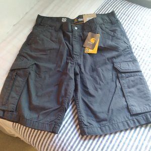 Carhartt Mens Cargo Shorts Charcoal Gray 36 X 11 Brand New!